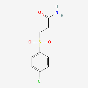 Propanamide, 3-[(4-chlorophenyl)sulfonyl]-