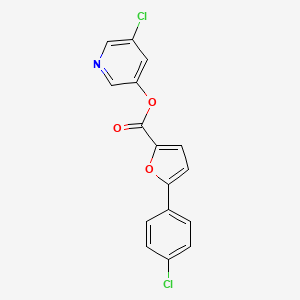 5-Chloropyridin-3-yl 5-(4-chlorophenyl)furan-2-carboxylate