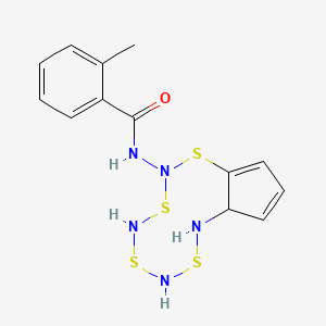 N-(8,8a-Dihydrocyclopenta[i][1,3,5,7,2,4,6,8]tetrathiatetrazecin-2-yl)-2-methylbenzamide