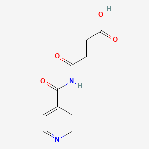 B12569969 4-Oxo-4-[(pyridine-4-carbonyl)amino]butanoic acid CAS No. 322762-62-9