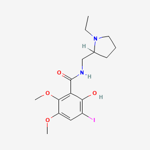 N-[(1-Ethyl-2-pyrrolidinyl)methyl]-2-hydroxy-3-iodo-5,6-dimethoxybenzamide