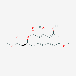 molecular formula C17H16O7 B1257011 Semiviriditoxin 