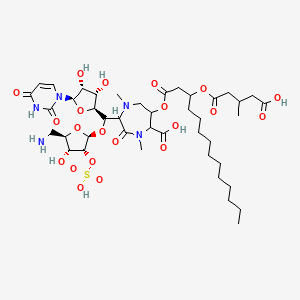 molecular formula C42H67N5O21S B1257014 Liposidomycin C 
