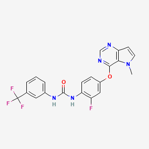 1-{2-Fluoro-4-[(5-Methyl-5h-Pyrrolo[3,2-D]pyrimidin-4-Yl)oxy]phenyl}-3-[3-(Trifluoromethyl)phenyl]urea