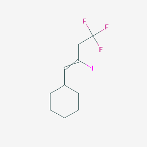 (4,4,4-Trifluoro-2-iodobut-1-en-1-yl)cyclohexane