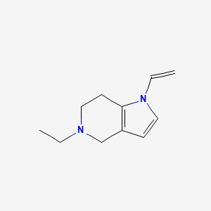 1H-Pyrrolo[3,2-c]pyridine, 1-ethenyl-5-ethyl-4,5,6,7-tetrahydro-