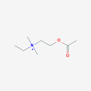 molecular formula C8H18NO2+ B1257042 2-Acetyloxyethyl-ethyl-dimethylammonium 