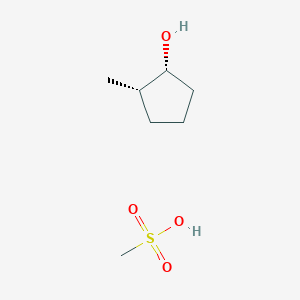 Methanesulfonic acid--(1R,2S)-2-methylcyclopentan-1-ol (1/1)