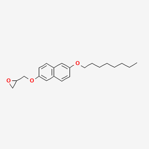 2-({[6-(Octyloxy)naphthalen-2-YL]oxy}methyl)oxirane