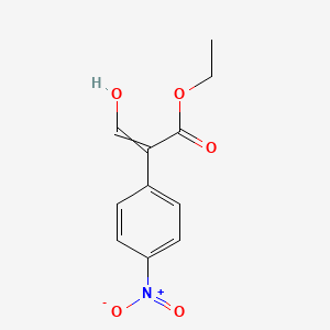 2-(4-Nitrophenyl)-3-hydroxyacrylic acid ethyl ester