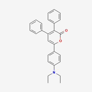 6-[4-(Diethylamino)phenyl]-3,4-diphenyl-2H-pyran-2-one