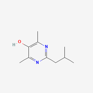 molecular formula C10H16N2O B1257055 2-Isobutyl-4,6-dimethyl-5-hydroxypyrimidine 