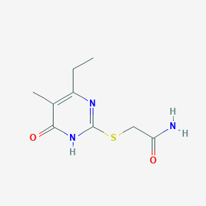 Acetamide,2-[(6-ethyl-1,4-dihydro-5-methyl-4-oxo-pyrimidin-2-YL)thio]-