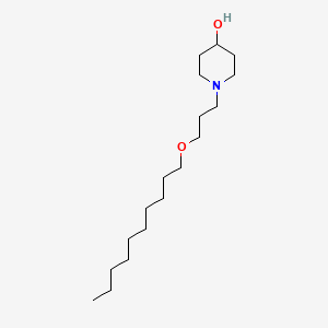 1-[3-(Decyloxy)propyl]piperidin-4-OL