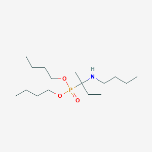 Phosphonic acid, [1-(butylamino)-1-methylpropyl]-, dibutyl ester