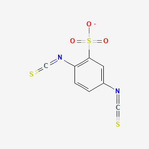 molecular formula C8H3N2O3S3- B1257080 2,5-diisothiocyanatobenzenesulfonate 