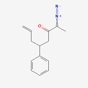 2-Diazonio-5-phenylocta-2,7-dien-3-olate