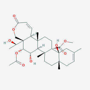 molecular formula C32H46O9 B1257086 加菲胺 E 