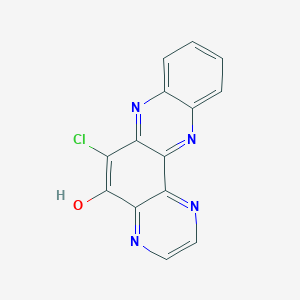 molecular formula C14H7ClN4O B12570867 6-Chloropyrazino[2,3-a]phenazin-5(7H)-one CAS No. 192816-87-8