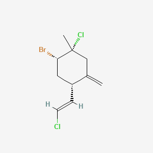 molecular formula C10H13BrCl2 B1257089 1-亚甲基-5-甲基-2α-(2-氯乙烯基)-4α-溴-5α-氯环己烷 