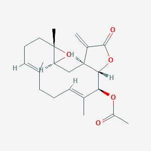 molecular formula C22H30O5 B1257093 13-Acetoxysarcocrassolide 