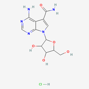 molecular formula C12H16ClN5O5 B1257104 Sangivamycin hydrochloride CAS No. 21090-35-7