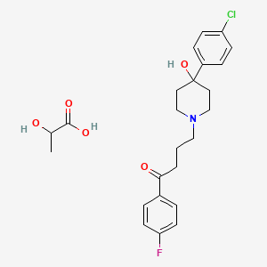 molecular formula C24H29ClFNO5 B1257113 Haloperidol lactate CAS No. 53515-91-6