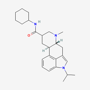 N-Cyclohexyl-6-methyl-1-(propan-2-yl)ergoline-8-carboxamide