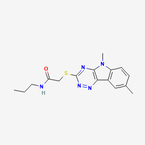 Acetamide,2-[(5,8-dimethyl-5H-1,2,4-triazino[5,6-B]indol-3-YL)thio]-N-propyl-