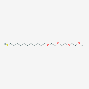 molecular formula C18H38O4S B12571200 2,5,8,11-Tetraoxadocosane-22-thiol CAS No. 200880-89-3