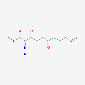 2-Diazonio-1-methoxy-1,6-dioxoundeca-2,10-dien-3-olate