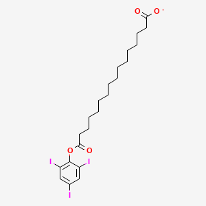 16-Oxo-16-(2,4,6-triiodophenoxy)hexadecanoate