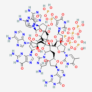 molecular formula C78H99N30O46P7 B1257132 d(Gatgcatc)2 CAS No. 133983-37-6