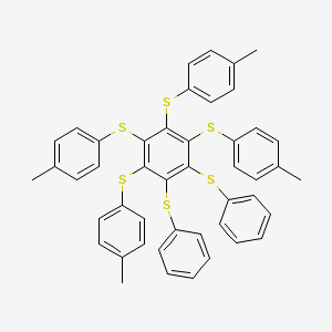 1,2,3,4-Tetrakis[(4-methylphenyl)sulfanyl]-5,6-bis(phenylsulfanyl)benzene