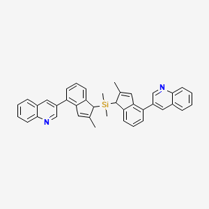 3,3'-{(Dimethylsilanediyl)bis[(2-methyl-1H-indene-1,4-diyl)]}diquinoline