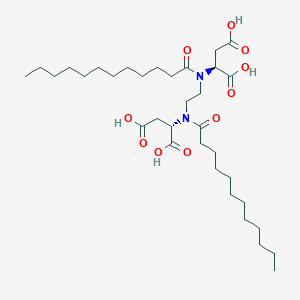 (2S)-2-[2-[[(1S)-1,2-dicarboxyethyl]-dodecanoylamino]ethyl-dodecanoylamino]butanedioic acid