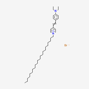 4-{2-[4-(Diethylamino)phenyl]ethenyl}-1-docosylpyridin-1-ium bromide