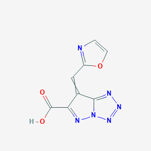 7-[(1,3-Oxazol-2-yl)methylidene]-7H-pyrazolo[1,5-d]tetrazole-6-carboxylic acid