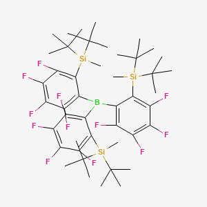 [Boranetriyltris(3,4,5,6-tetrafluoro-2,1-phenylene)]tris[di-tert-butyl(methyl)silane]