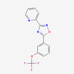 3-(Pyridin-2-yl)-5-[3-(trifluoromethoxy)phenyl]-1,2,4-oxadiazole