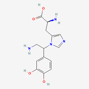 3-[2-Amino-1-(3,4-dihydroxyphenyl)ethyl]-L-histidine