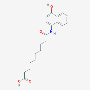 10-[(4-Hydroxynaphthalen-1-yl)amino]-10-oxodecanoic acid