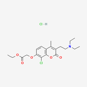 molecular formula C20H27Cl2NO5 B1257155 Cloricromen hydrochloride CAS No. 74697-28-2