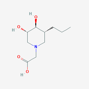 [(3S,4S,5R)-3,4-Dihydroxy-5-propylpiperidin-1-yl]acetic acid