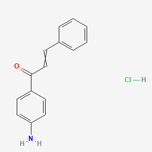 molecular formula C15H14ClNO B12571631 1-(4-Aminophenyl)-3-phenylprop-2-en-1-one;hydrochloride CAS No. 188623-66-7