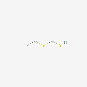 molecular formula C3H8S2 B1257181 (Ethylsulfanyl)methanethiol 