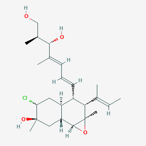 molecular formula C25H39ClO4 B1257182 dehydroxychlorofusarielin B 