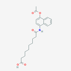 Decanoic acid, 10-[[4-(acetyloxy)-1-naphthalenyl]amino]-10-oxo-