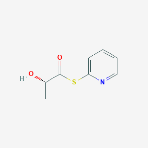 molecular formula C8H9NO2S B12571891 S-pyridin-2-yl (2S)-2-hydroxypropanethioate CAS No. 597542-44-4