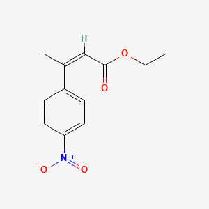 molecular formula C12H13NO4 B12571920 3-(4-Nitrophenyl)crotonic acid ethyl ester 